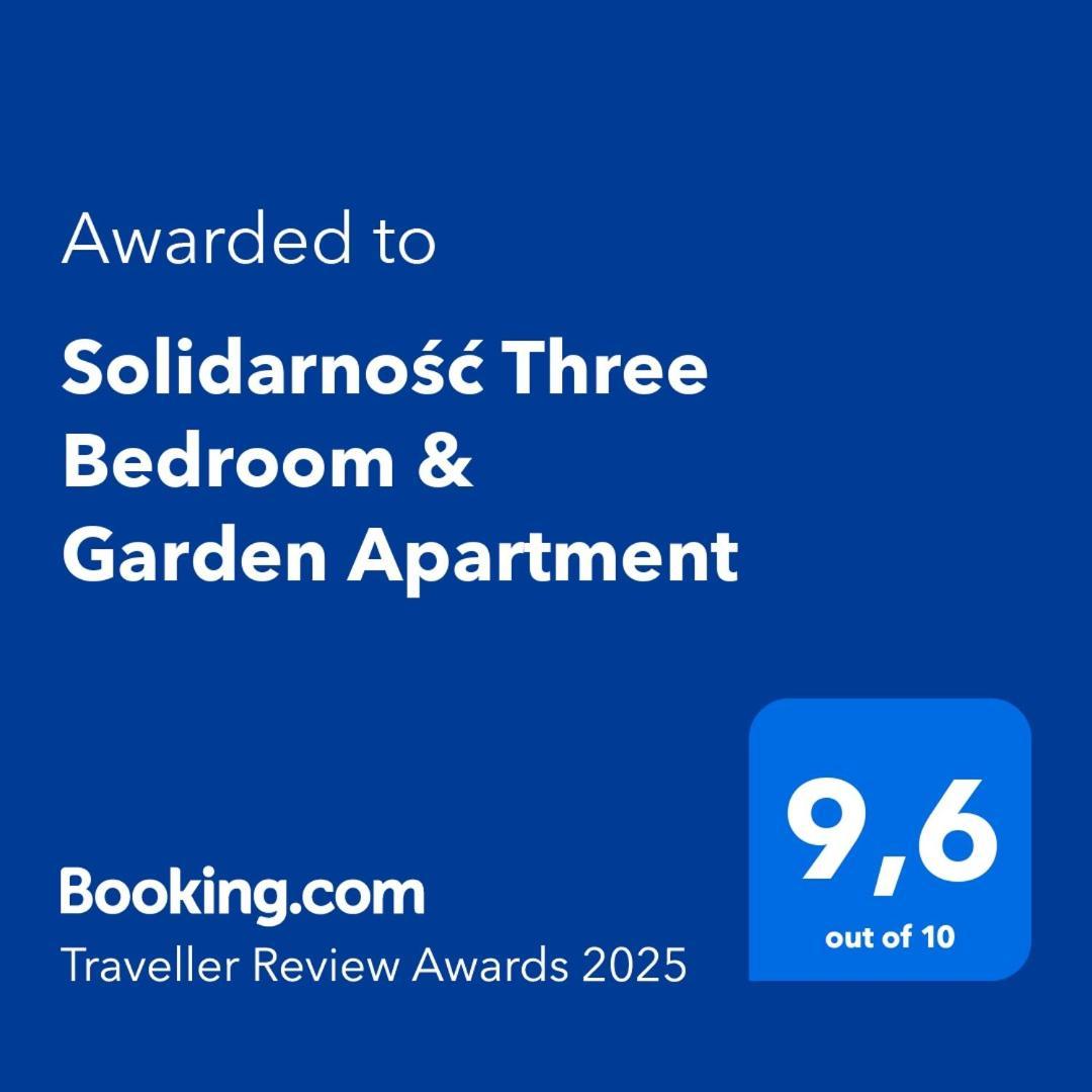 Solidarnosc Three Bedrooms & Garden Apartment Gdansk Exterior foto